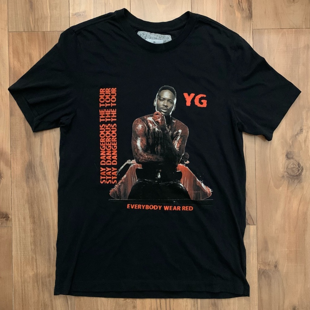 YG Tour Shirt 2018 Stay Dangerous -Rap HipHop A$AP Tyler The Creator Nice! M